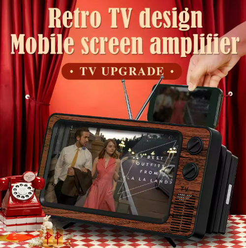 HD compatible foldable phone stand with projector