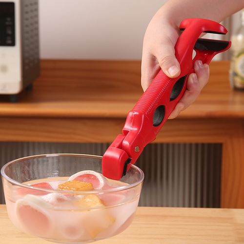 3-in-1 Red Heat Resistant Bowl Clip, Non-slip Premium Quality