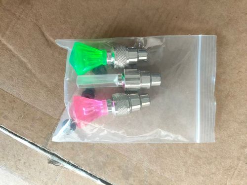 Gemstone Wheel Valve LED Lights Gorgeous 7-color gradient for Motorcycles & E-Scooters | Diamond Style Bike Riding Gear