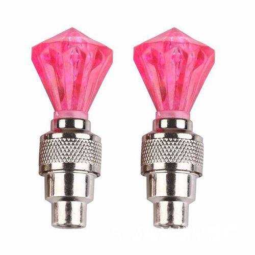 Gemstone Wheel Valve LED Lights for Motorcycles & E-Scooters | Diamond Style Bike Riding Gear | New Year Deal: Buy 1 Get 2 FREE (Random Colors)