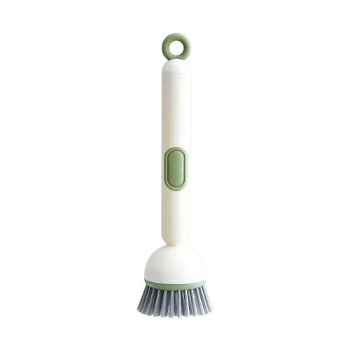 Multifunctional Refillable Rotating Cleaning Brush with Long Handle | Scratch-Free Pot Dish Washer, No Dirty Hands