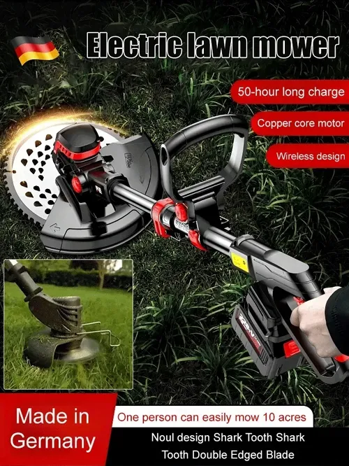 Wireless High-Power Cordless Lawn Mower – 1880W