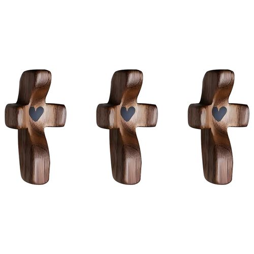Hot Sale Mini Wooden Cross - Black Walnut Material, Authentic & Exquisite Workmanship