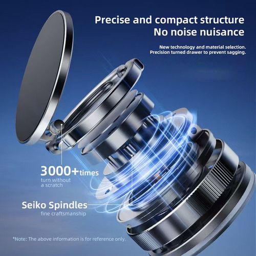 Bestselling Vacuum Magnetic Phone Holder — Suitable for Home, Work, Travel and Other Scenarios, Foldable & Portable, 360° Rotatable, Made of Zinc Alloy and ABS