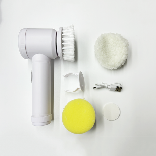 Hot-selling Multifunctional Electric Cleaning Brush —— Suitable for kitchens, bathrooms, toilets and other places. It is rechargeable (equipped with a USB interface) and comes with 3 brush heads, effectively removing stubborn stains