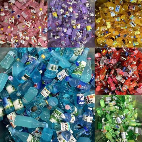 Hot-Selling Miniature Simulated Beverage Bottle Models —— Kids' Toys, DIY Accessories, Resin Material, 50 Pieces per Pack