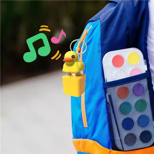 Bestselling Little Yellow Duck Toy: Stress-Relief Toy & Keychain Pendant - Press to Make Sound