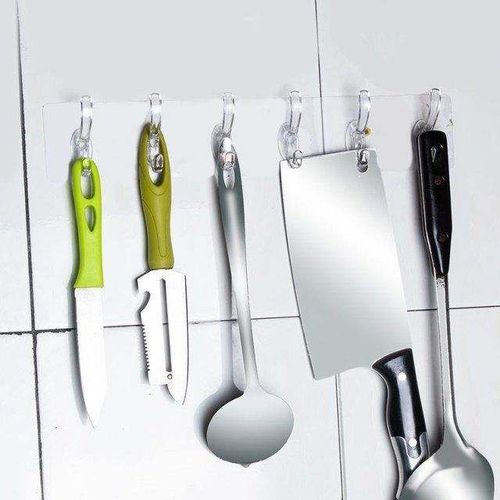 Transparent PVC Double-Sided Adhesive Wall Hooks – Home Hanging Racks for Hats, Coats, Towels & Miscellaneous Items | Buy 1 Get 2 Free