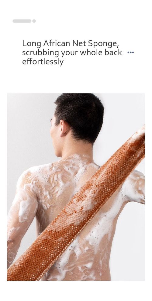 Hot Sale African Bath Net and Long Body Scrub Nylon Exfoliating Bath Sponge Towel . Buy one get one free, two pieces in total. (Colors are randomly matched)