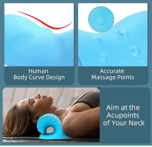 Hot selling c-shaped massage pillow massage cervical pillow spine correction cervical pillow acupressure traction pillow cervical massager c-shaped pillow