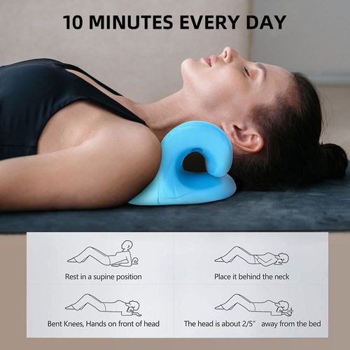 Hot selling c-shaped massage pillow massage cervical pillow spine correction cervical pillow acupressure traction pillow cervical massager c-shaped pillow