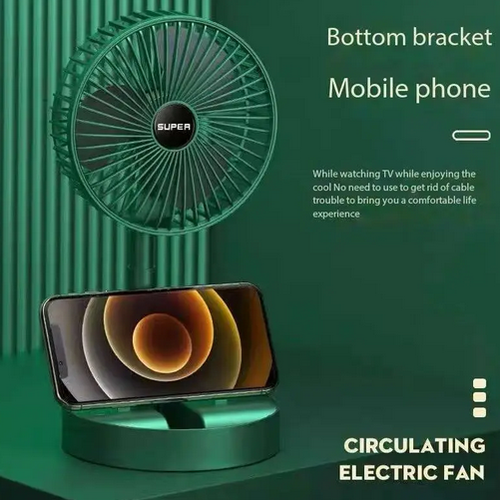 2025 Best Selling Rechargeable Adjustable Desktop Fan Portable Air Conditioner Foldable Fan for Home Office Desk Floor Fan