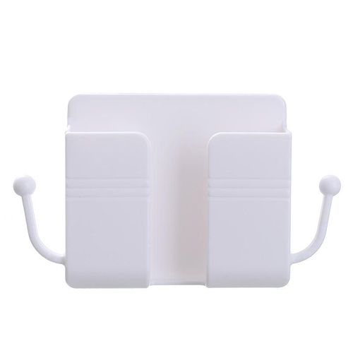 Hot selling bedside rack wall mounted storage box mobile phone holder sticky mobile phone charging holder remote control storage box