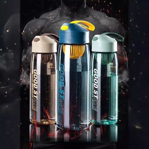 Hot sale simple large capacity plastic water bottle high value fitness cup portable carrying rope summer sports students adult camping