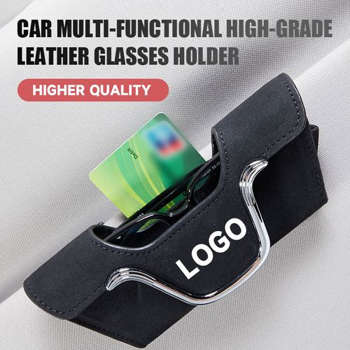 🎄Valentine's Day Deals-49% OFF🎄Car Multi-Functional High-Grade Leather Glasses Holder👓