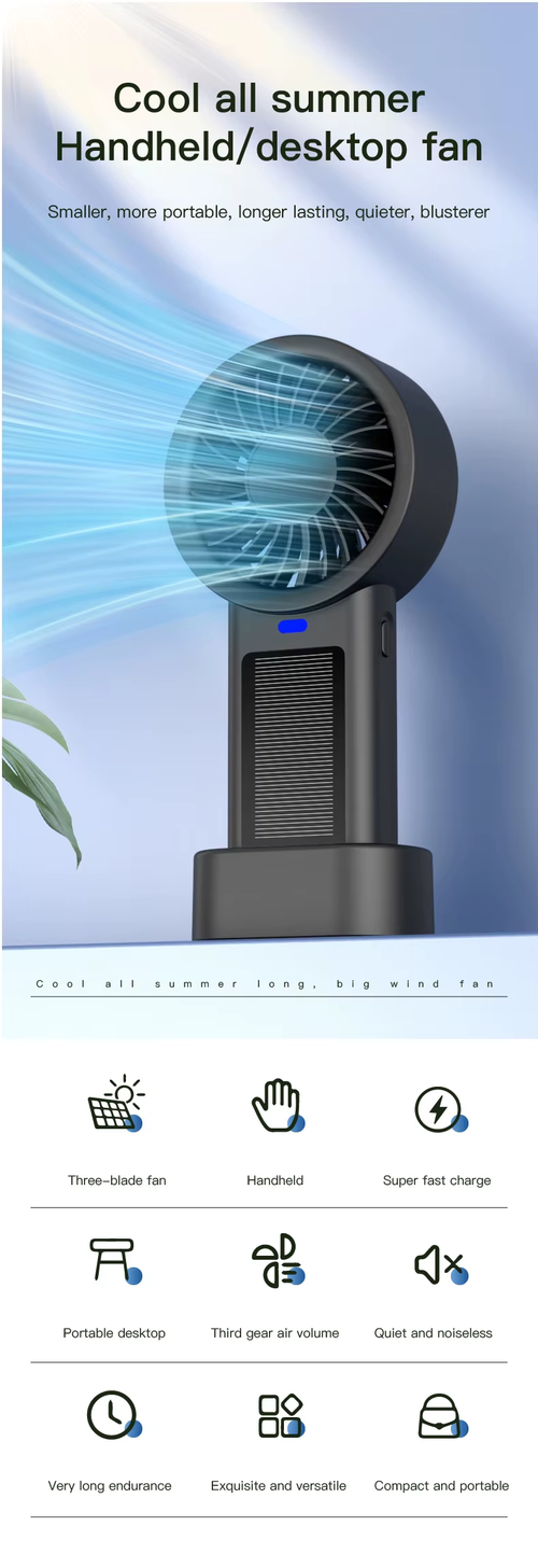 Summer Electric Cooling Portable Handy Fan