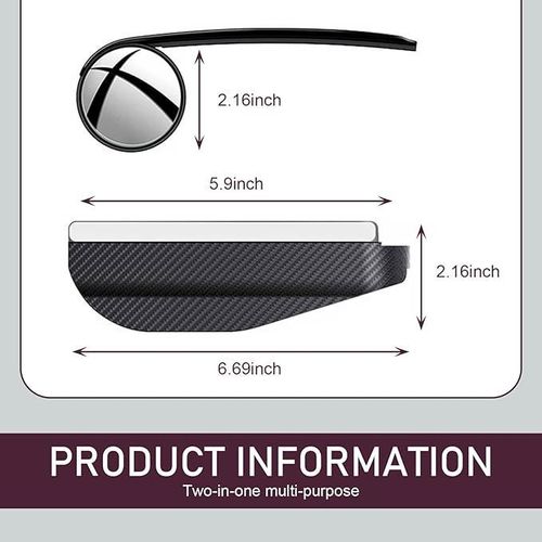 2-in-1 Car Rearview Mirror Accessory