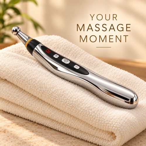 Rechargeable Electronic Massage Pen - 5 Head Types