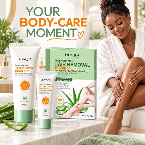 BIOAQUA Aloe Hair Removal & Care Set - 60 g + 30 g