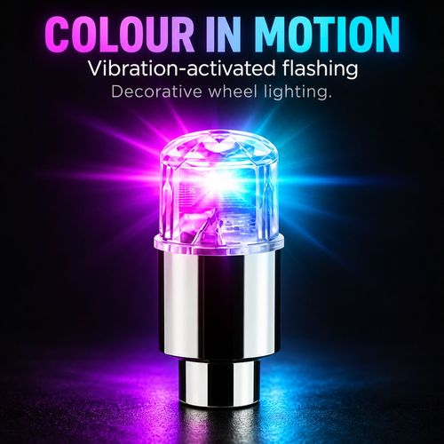 Colourful Tyre Valve Stem Flash Lights