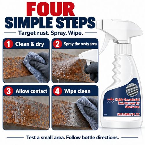 Steel & Iron Rust Remover Spray – 120 mL