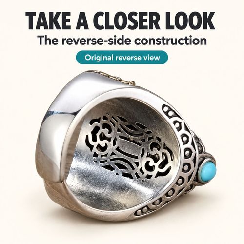 Nine-Eye Dzi Style Rotating Ring