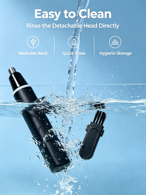 Electric Nose Hair Trimmer Waterproof USB Rechargeable Painless Ear Nose Grooming Device Portable Men Women Personal Care Trimmer