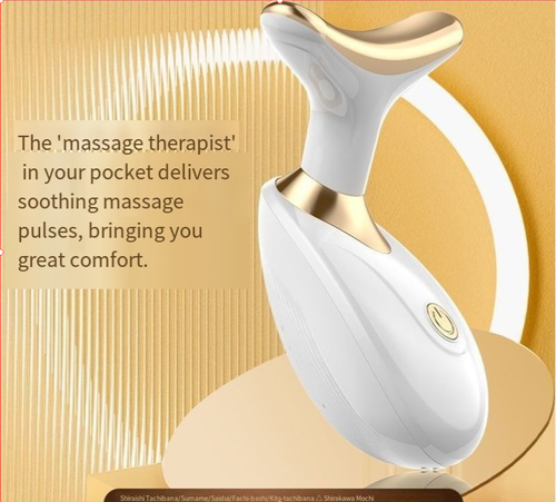 Novo vibrador facial compacto, reduz as rugas do pescoço, massagingador facial elétrico compacto