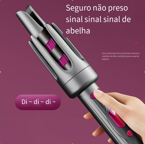 Curlers automáticos em alta demanda, ondas grossas, com íons negativos, artefato mágico para cabelos de fácil uso com tela LCD