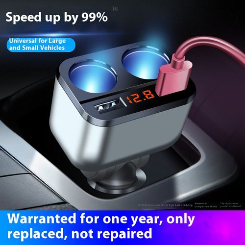 2025 New Car Charger Adapter - Dual USB Ports Fast Charging, Universal for All Vehicles in Africa