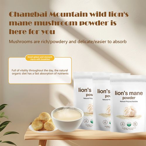 100% Organic Lion's Mane Mushroom Powder Clinically Studied Superfood Supports Brain Health, Focus, Neurogenesis, and Immunity