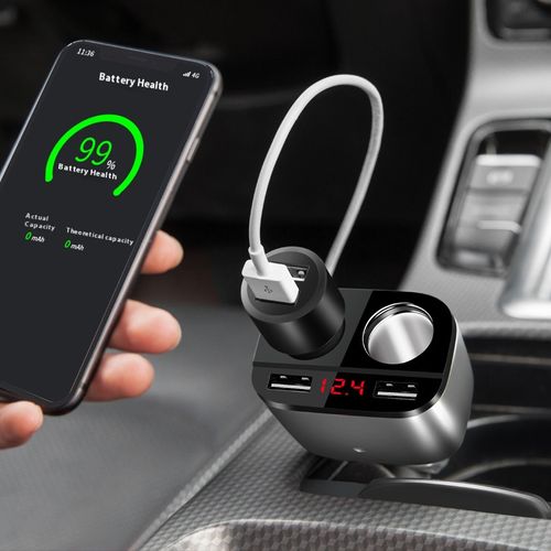 2025 New Car Charger Adapter - Dual USB Ports Fast Charging, Universal for All Vehicles in Africa