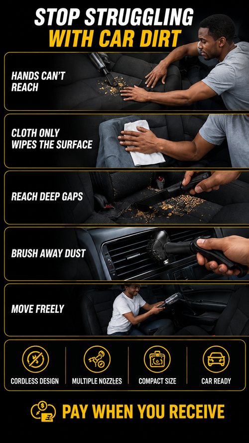 🔥HOT SALE🔥 COD！Wireless Car Vacuum Nairobi Inventory | Ships in 48 Hours | 7-Day No-Questions-Asked Returns and Exchanges. Cash-on-Delivery orders will be shipped from our Nairobi warehouse within 48 hours. Delivery takes 1–3 business days.