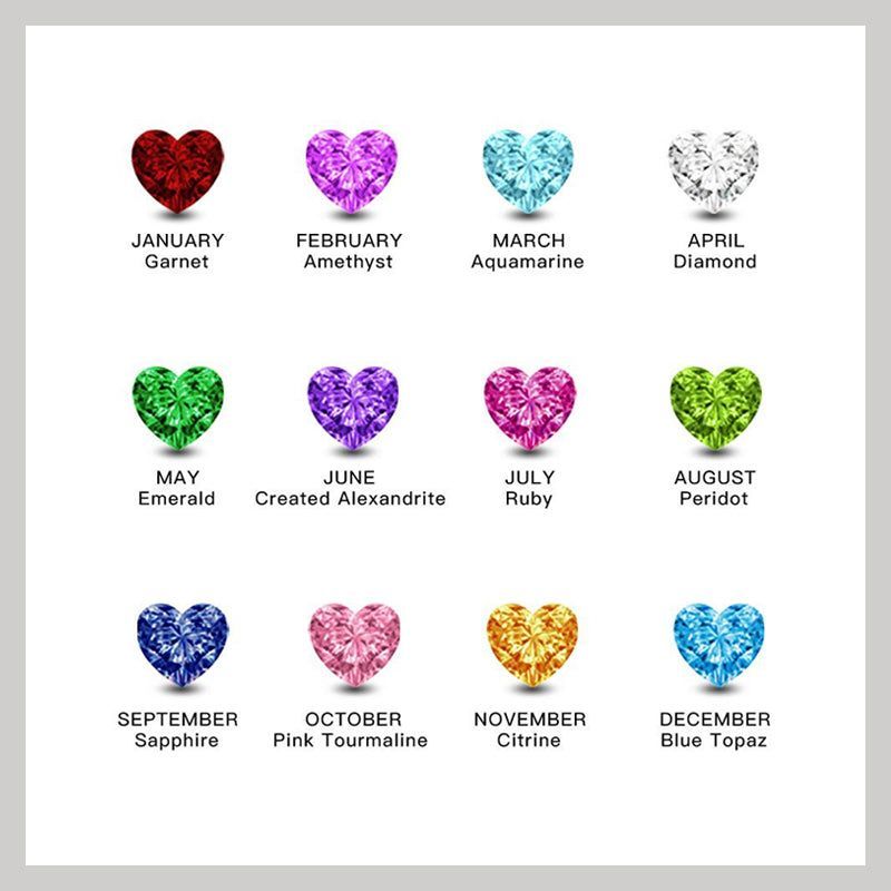 Grandmother Rings with Birthstones for Grandchildren