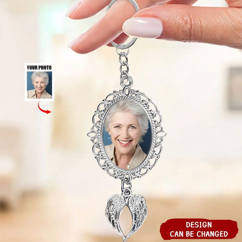 Personalized Memorial Guardian Angel Wings Ornament