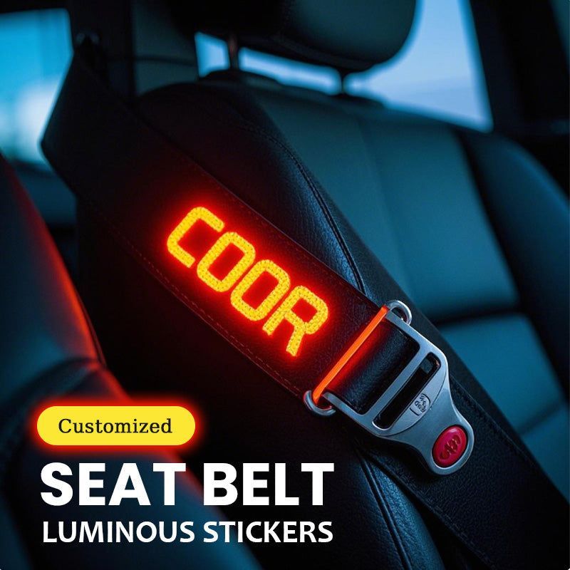 Customized Seat Belt Luminous Stickers