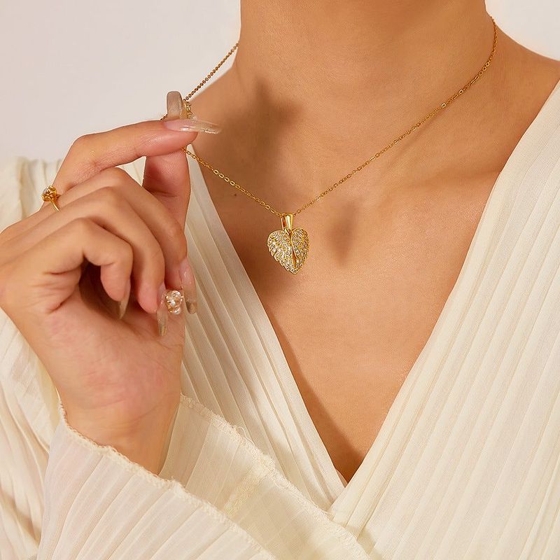 Eternal Guardian-Angel Wings Memorial Necklace with Hidden Name