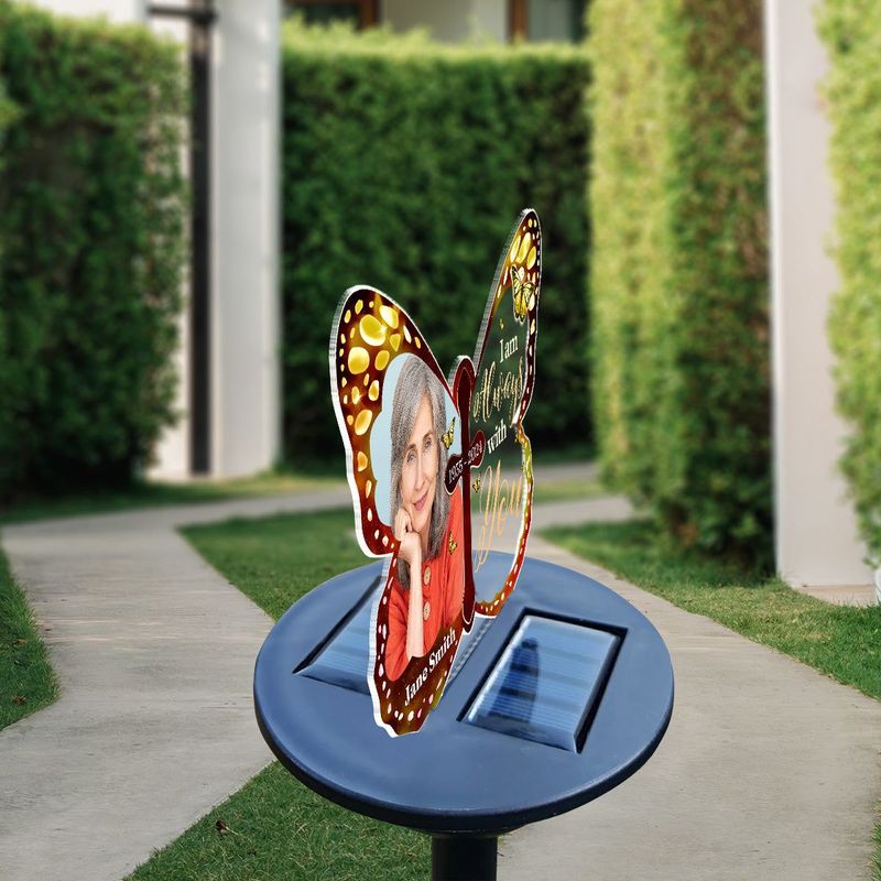 Custom Photo Your Wings Were Ready - Personalized Custom Solar Light