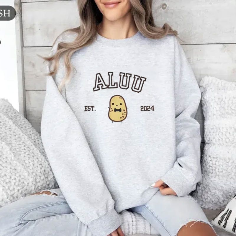 Personalized Potato-Themed T-Shirt, Crewneck Sweatshirt & Hoodie