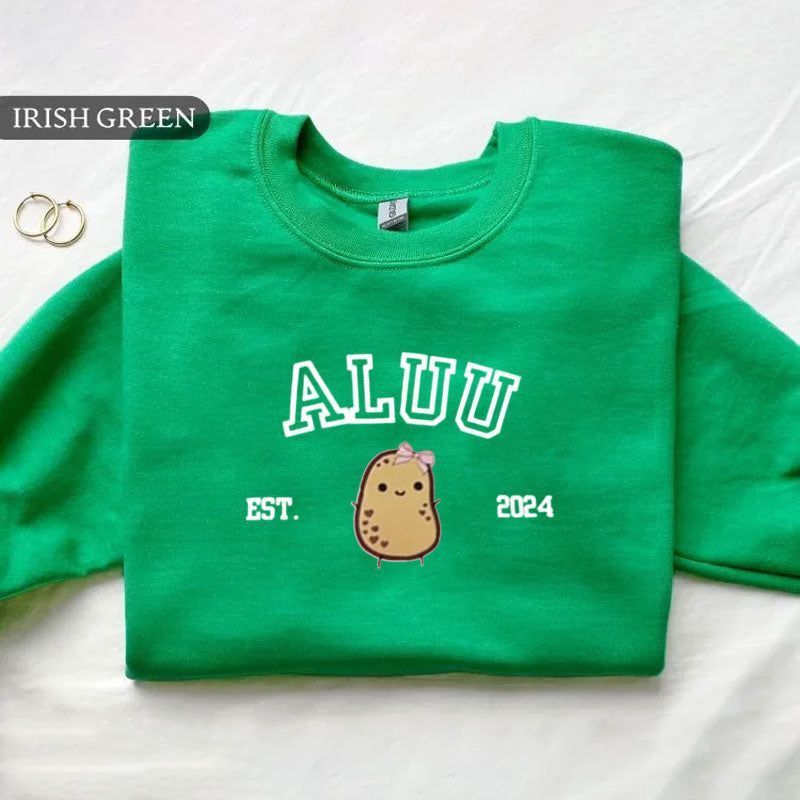 Personalized Potato-Themed T-Shirt, Crewneck Sweatshirt & Hoodie