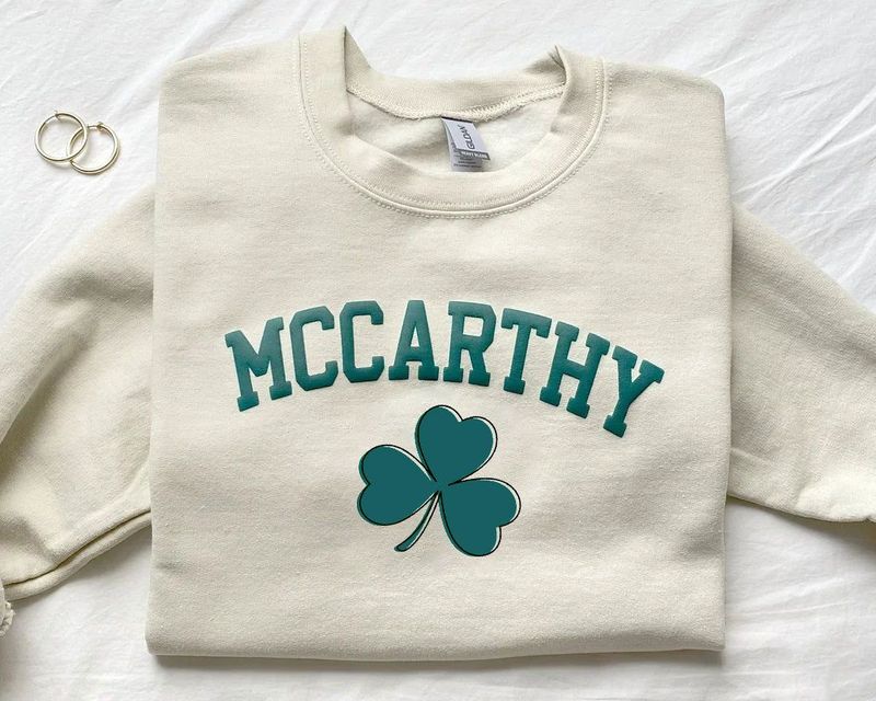 Personalized Name St Patrick's Day Shamrock Sweatshirt