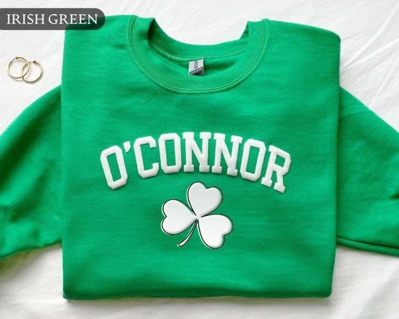 Personalized Name St Patrick's Day Shamrock Sweatshirt