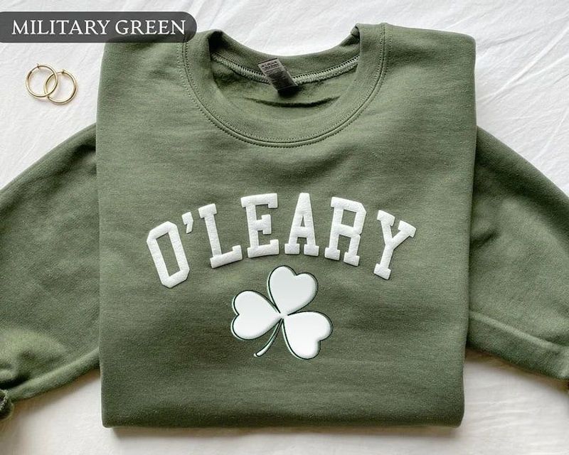 Personalized Name St Patrick's Day Shamrock Sweatshirt