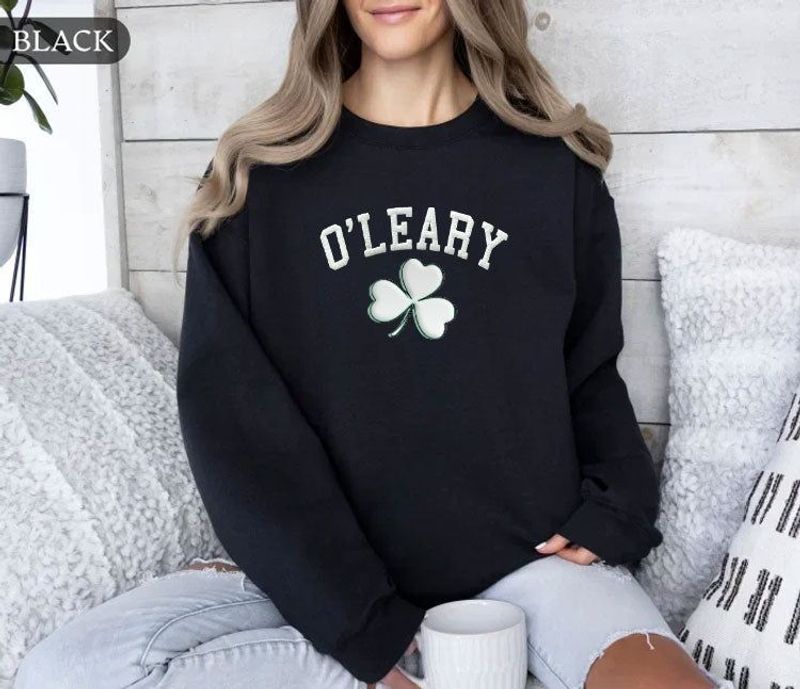 Personalized Name St Patrick's Day Shamrock Sweatshirt