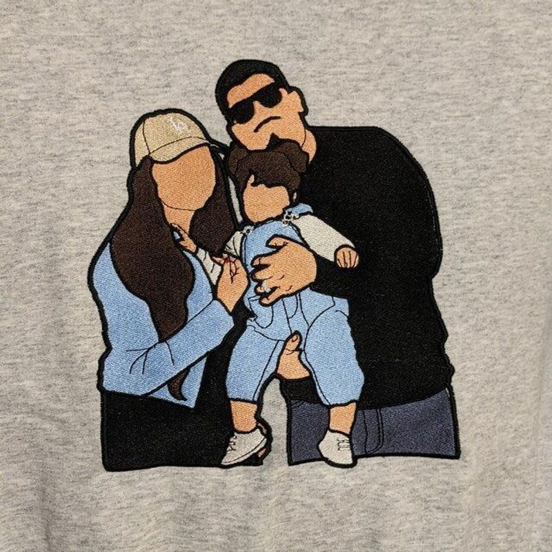 Custom Embroidered Photo Sweatshirts