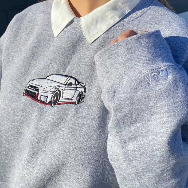 Customized Embroidered Car Craft Hoodies, Car Enthusiast Gifts