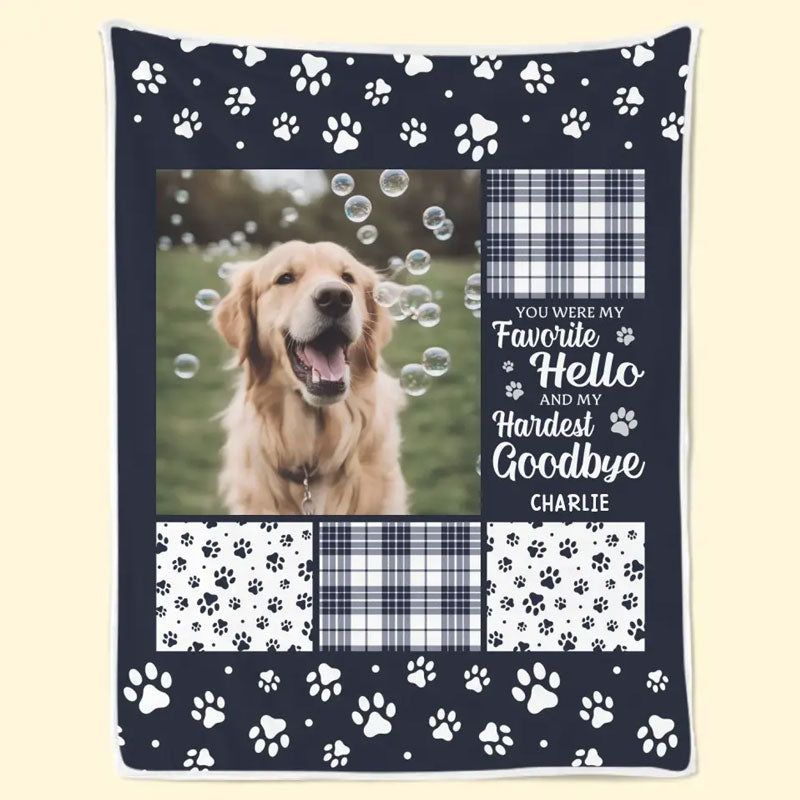 Customized Personalized Memorial Blanket- Sympathy Gift For Pet Owners, Pet Lovers