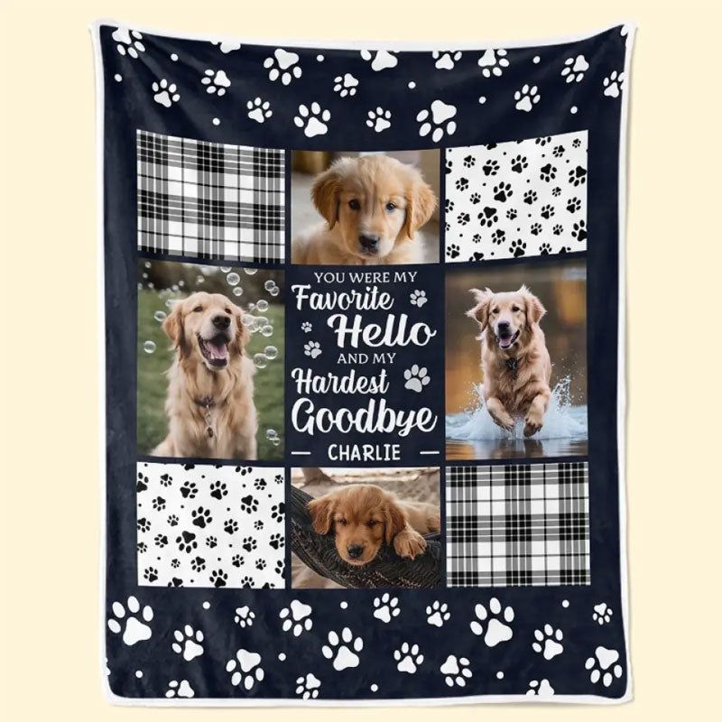 Customized Personalized Memorial Blanket- Sympathy Gift For Pet Owners, Pet Lovers