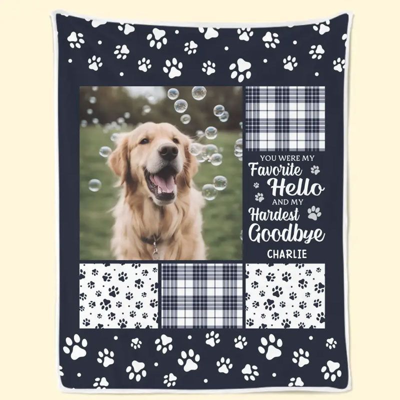 Customized Personalized Memorial Blanket- Sympathy Gift For Pet Owners, Pet Lovers