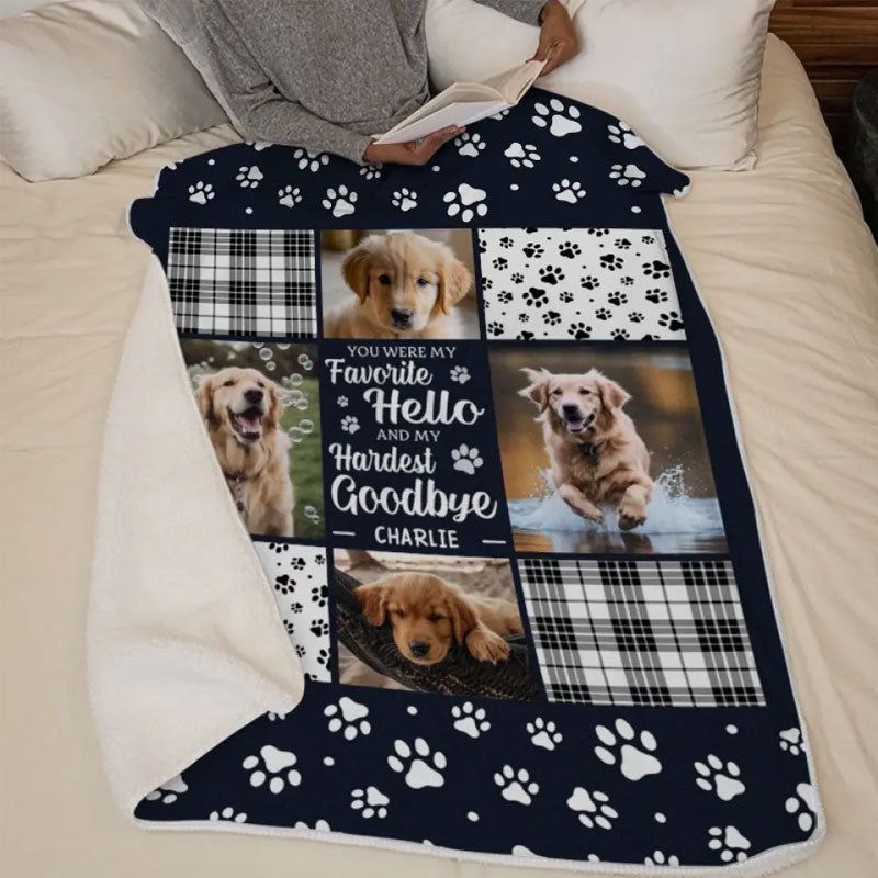 Customized Personalized Memorial Blanket- Sympathy Gift For Pet Owners, Pet Lovers
